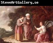 unknow artist Manoah and his wife meeting the angel